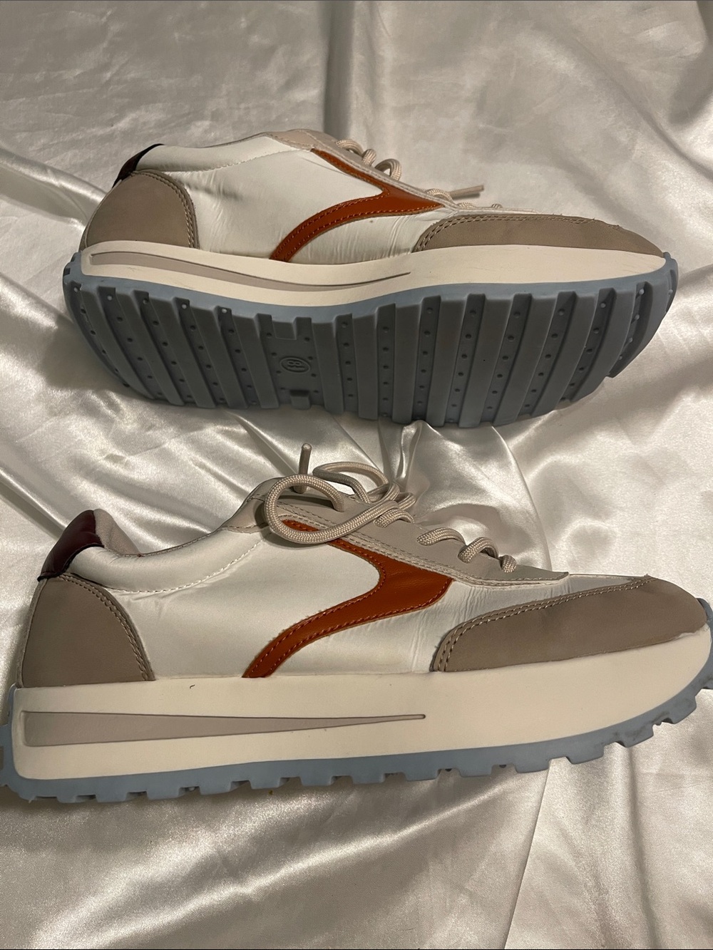 wild fable White, Taupe & Rust Athletic Sneakers